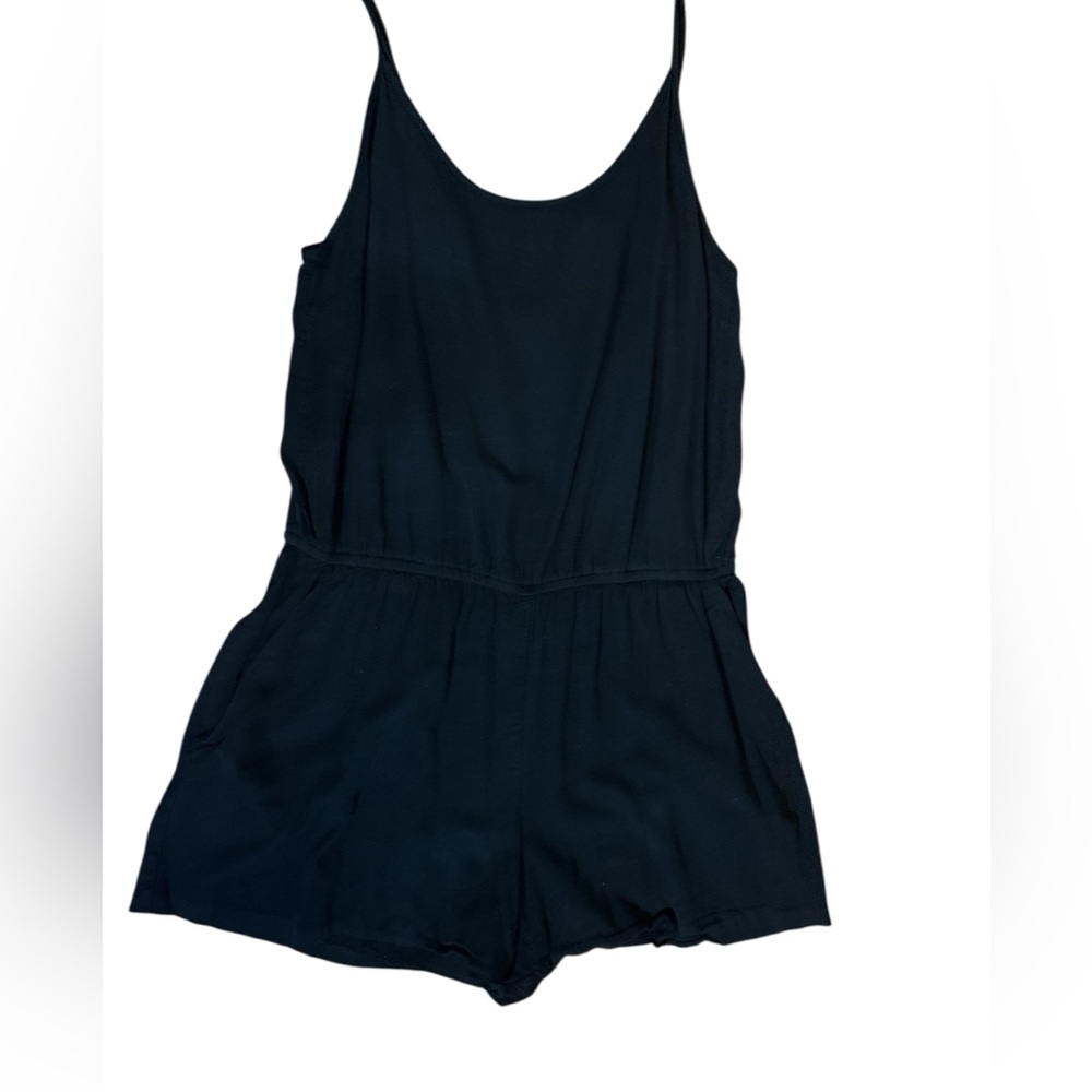 Black Sleeveless Cotton Romper Basic Perfect Trav… - image 5